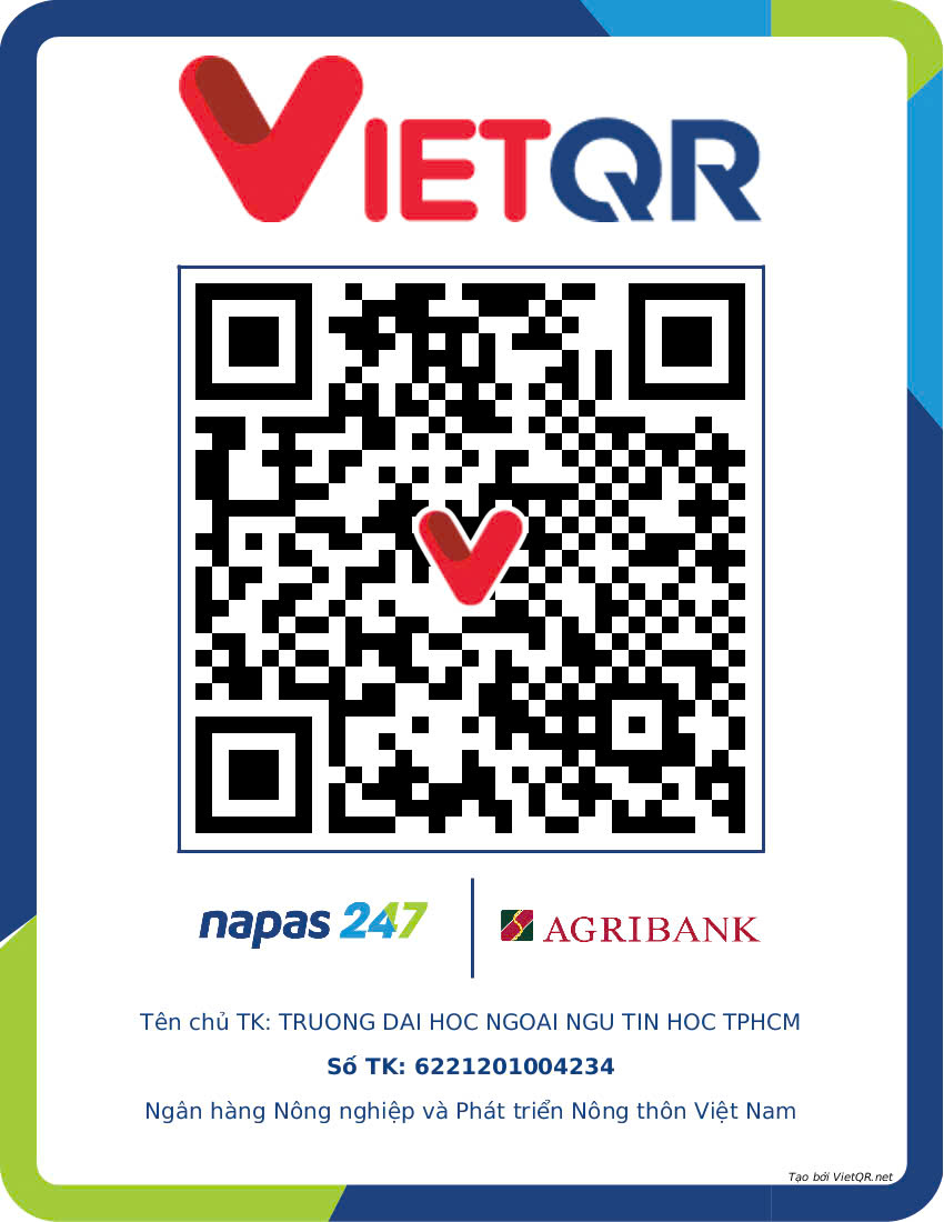 Mã QR ngân hàng Trường ĐH Ngoại ngữ - Tin học TP.HCM (HUFLIT)